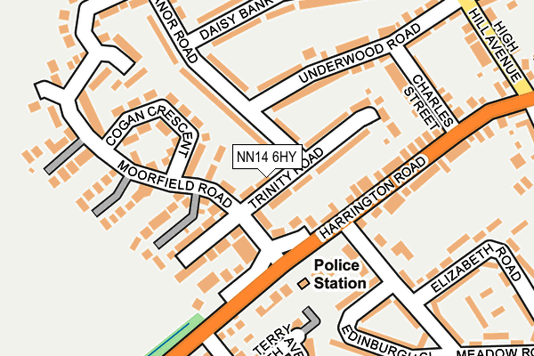 NN14 6HY map - OS OpenMap – Local (Ordnance Survey) NN14 6HY map - OS OpenMap – Local (Ordnance Survey)