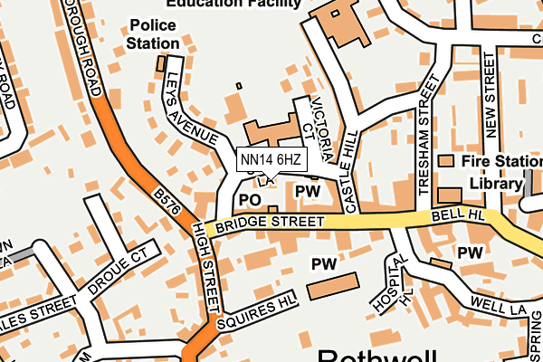 NN14 6HZ map - OS OpenMap – Local (Ordnance Survey) NN14 6HZ map - OS OpenMap – Local (Ordnance Survey)