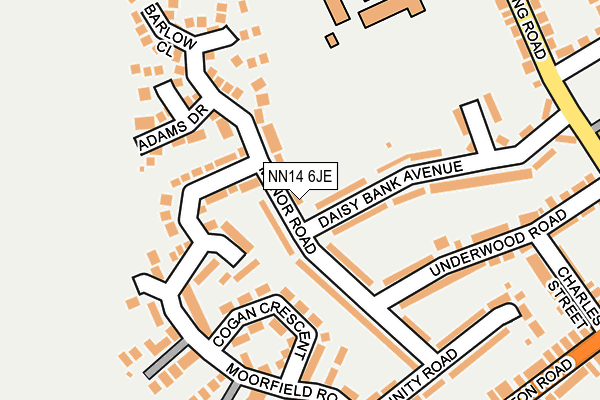 NN14 6JE map - OS OpenMap – Local (Ordnance Survey) NN14 6JE map - OS OpenMap – Local (Ordnance Survey)