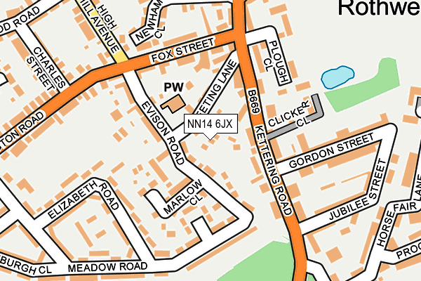 NN14 6JX map - OS OpenMap – Local (Ordnance Survey) NN14 6JX map - OS OpenMap – Local (Ordnance Survey)