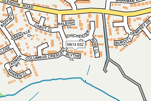 NN14 6SZ map - OS OpenMap – Local (Ordnance Survey) NN14 6SZ map - OS OpenMap – Local (Ordnance Survey)