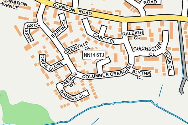 NN14 6TJ map - OS OpenMap – Local (Ordnance Survey) NN14 6TJ map - OS OpenMap – Local (Ordnance Survey)