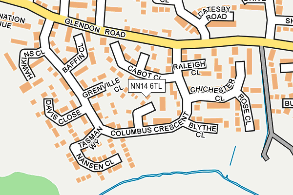 NN14 6TL map - OS OpenMap – Local (Ordnance Survey) NN14 6TL map - OS OpenMap – Local (Ordnance Survey)
