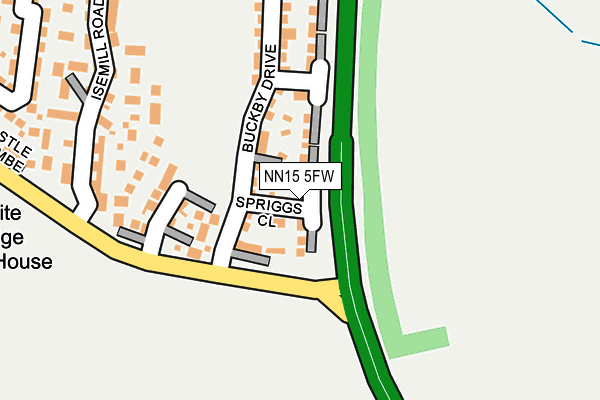NN15 5FW map - OS OpenMap – Local (Ordnance Survey) NN15 5FW map - OS OpenMap – Local (Ordnance Survey)