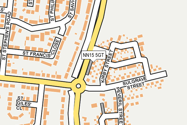 NN15 5GT map - OS OpenMap – Local (Ordnance Survey) NN15 5GT map - OS OpenMap – Local (Ordnance Survey)