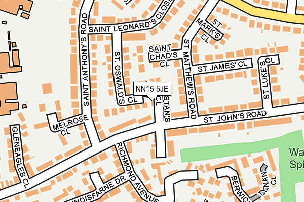 NN15 5JE map - OS OpenMap – Local (Ordnance Survey) NN15 5JE map - OS OpenMap – Local (Ordnance Survey)