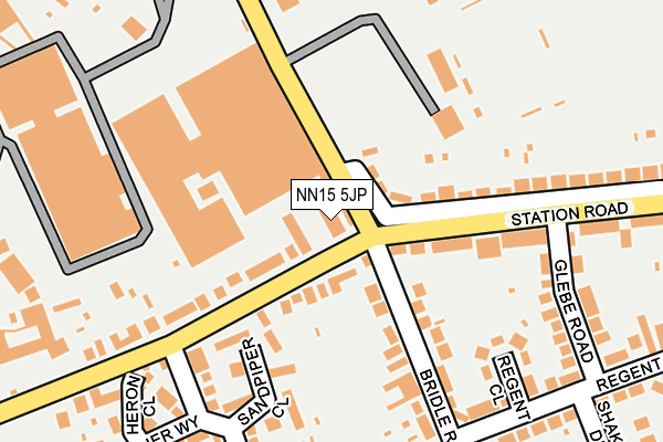NN15 5JP map - OS OpenMap – Local (Ordnance Survey) NN15 5JP map - OS OpenMap – Local (Ordnance Survey)