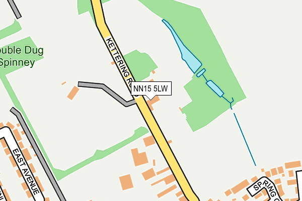 NN15 5LW map - OS OpenMap – Local (Ordnance Survey) NN15 5LW map - OS OpenMap – Local (Ordnance Survey)