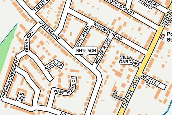 NN15 5QN map - OS OpenMap – Local (Ordnance Survey) NN15 5QN map - OS OpenMap – Local (Ordnance Survey)