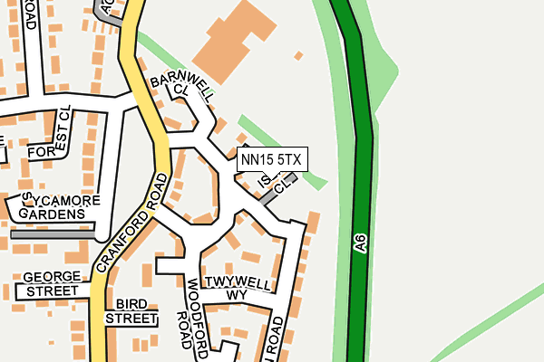 NN15 5TX map - OS OpenMap – Local (Ordnance Survey) NN15 5TX map - OS OpenMap – Local (Ordnance Survey)