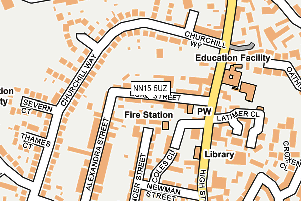 NN15 5UZ map - OS OpenMap – Local (Ordnance Survey) NN15 5UZ map - OS OpenMap – Local (Ordnance Survey)