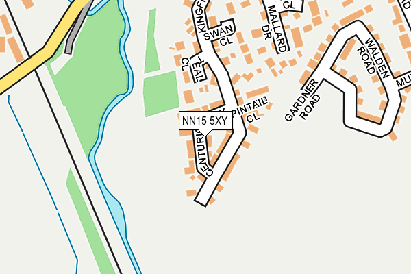 NN15 5XY map - OS OpenMap – Local (Ordnance Survey) NN15 5XY map - OS OpenMap – Local (Ordnance Survey)