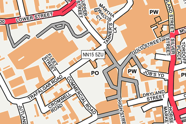 NN15 5ZU map - OS OpenMap – Local (Ordnance Survey)