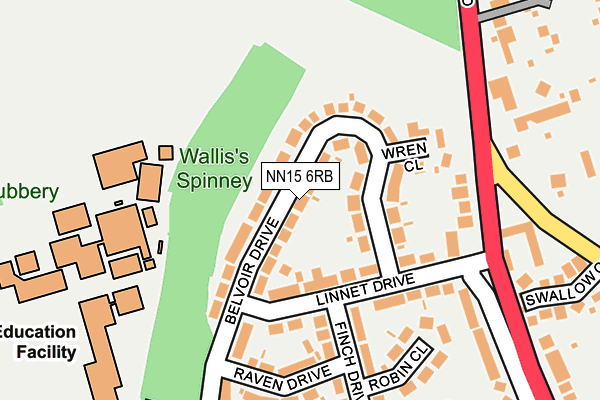 NN15 6RB map - OS OpenMap – Local (Ordnance Survey) NN15 6RB map - OS OpenMap – Local (Ordnance Survey)