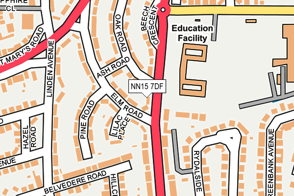 NN15 7DF map - OS OpenMap – Local (Ordnance Survey) NN15 7DF map - OS OpenMap – Local (Ordnance Survey)