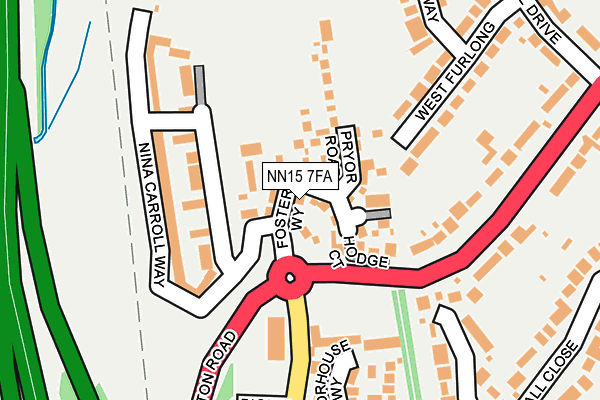 NN15 7FA map - OS OpenMap – Local (Ordnance Survey) NN15 7FA map - OS OpenMap – Local (Ordnance Survey)