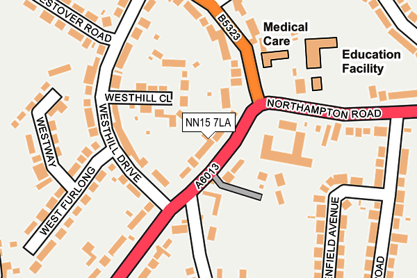 NN15 7LA map - OS OpenMap – Local (Ordnance Survey) NN15 7LA map - OS OpenMap – Local (Ordnance Survey)