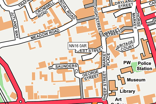 NN16 0AR map - OS OpenMap – Local (Ordnance Survey)