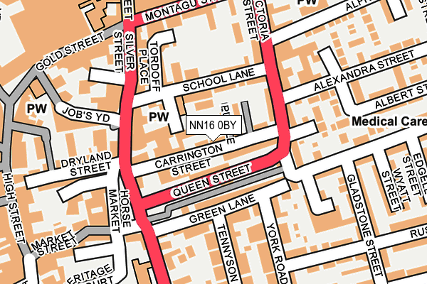 NN16 0BY map - OS OpenMap – Local (Ordnance Survey) NN16 0BY map - OS OpenMap – Local (Ordnance Survey)