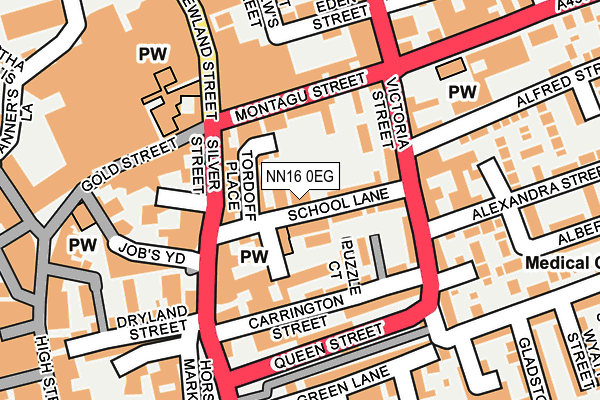 NN16 0EG map - OS OpenMap – Local (Ordnance Survey) NN16 0EG map - OS OpenMap – Local (Ordnance Survey)