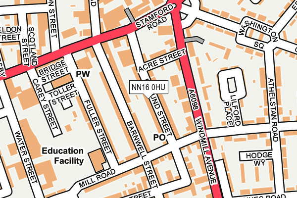 NN16 0HU map - OS OpenMap – Local (Ordnance Survey) NN16 0HU map - OS OpenMap – Local (Ordnance Survey)