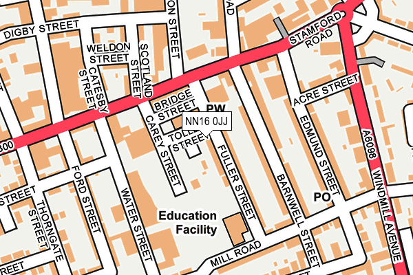 NN16 0JJ map - OS OpenMap – Local (Ordnance Survey) NN16 0JJ map - OS OpenMap – Local (Ordnance Survey)