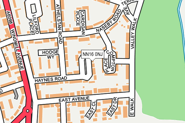 NN16 0NJ map - OS OpenMap – Local (Ordnance Survey) NN16 0NJ map - OS OpenMap – Local (Ordnance Survey)