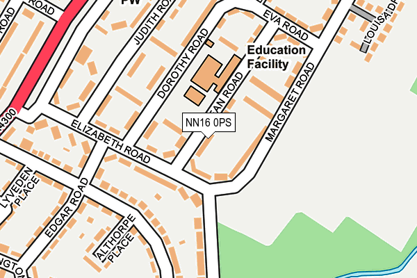 NN16 0PS map - OS OpenMap – Local (Ordnance Survey) NN16 0PS map - OS OpenMap – Local (Ordnance Survey)