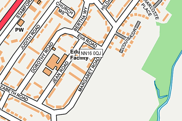 NN16 0QJ map - OS OpenMap – Local (Ordnance Survey) NN16 0QJ map - OS OpenMap – Local (Ordnance Survey)