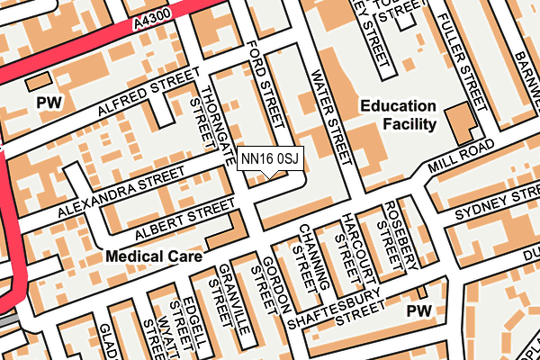 NN16 0SJ map - OS OpenMap – Local (Ordnance Survey) NN16 0SJ map - OS OpenMap – Local (Ordnance Survey)