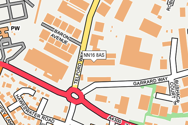 NN16 8AS map - OS OpenMap – Local (Ordnance Survey) NN16 8AS map - OS OpenMap – Local (Ordnance Survey)