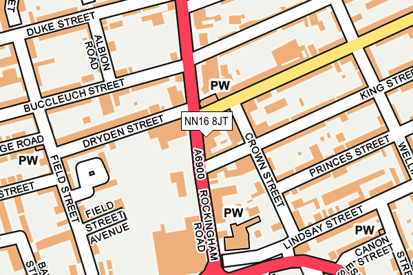 NN16 8JT map - OS OpenMap – Local (Ordnance Survey) NN16 8JT map - OS OpenMap – Local (Ordnance Survey)