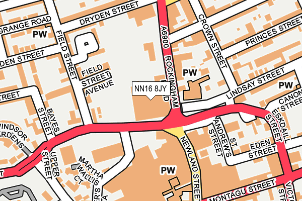 NN16 8JY map - OS OpenMap – Local (Ordnance Survey) NN16 8JY map - OS OpenMap – Local (Ordnance Survey)