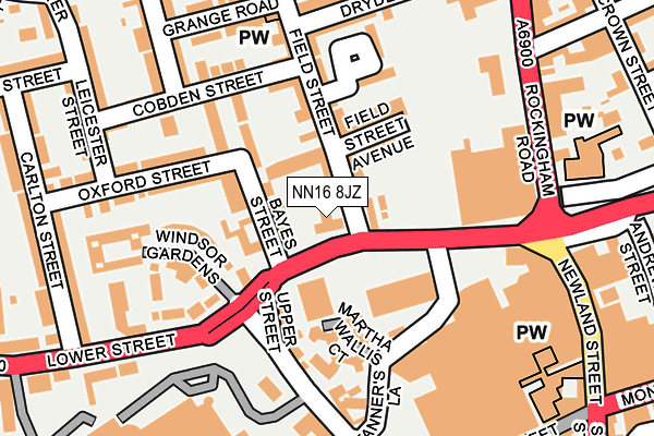 NN16 8JZ map - OS OpenMap – Local (Ordnance Survey) NN16 8JZ map - OS OpenMap – Local (Ordnance Survey)