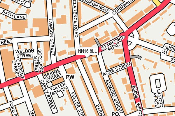 NN16 8LL map - OS OpenMap – Local (Ordnance Survey) NN16 8LL map - OS OpenMap – Local (Ordnance Survey)