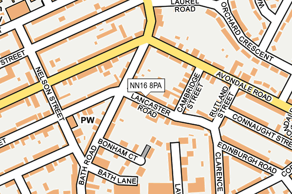 NN16 8PA map - OS OpenMap – Local (Ordnance Survey) NN16 8PA map - OS OpenMap – Local (Ordnance Survey)