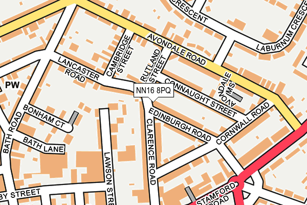 NN16 8PQ map - OS OpenMap – Local (Ordnance Survey) NN16 8PQ map - OS OpenMap – Local (Ordnance Survey)