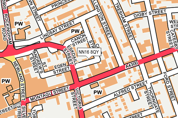 NN16 8QY map - OS OpenMap – Local (Ordnance Survey) NN16 8QY map - OS OpenMap – Local (Ordnance Survey)