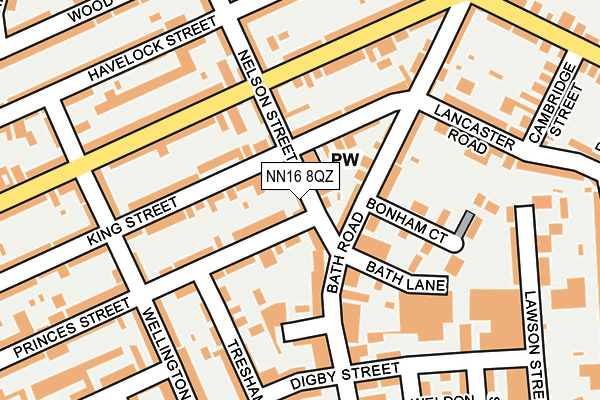 NN16 8QZ map - OS OpenMap – Local (Ordnance Survey) NN16 8QZ map - OS OpenMap – Local (Ordnance Survey)