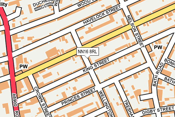 NN16 8RL map - OS OpenMap – Local (Ordnance Survey) NN16 8RL map - OS OpenMap – Local (Ordnance Survey)