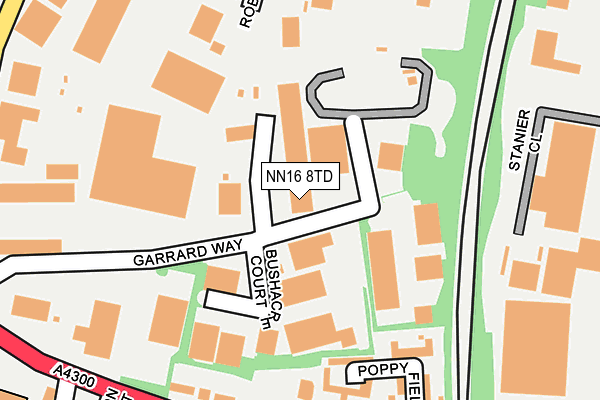 NN16 8TD map - OS OpenMap – Local (Ordnance Survey) NN16 8TD map - OS OpenMap – Local (Ordnance Survey)