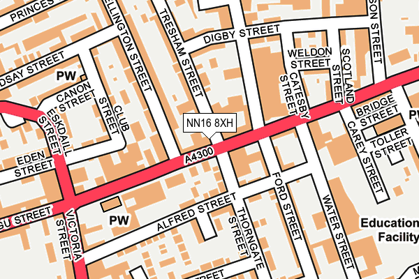 NN16 8XH map - OS OpenMap – Local (Ordnance Survey) NN16 8XH map - OS OpenMap – Local (Ordnance Survey)