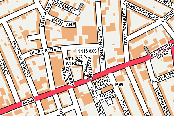 NN16 8XS map - OS OpenMap – Local (Ordnance Survey) NN16 8XS map - OS OpenMap – Local (Ordnance Survey)