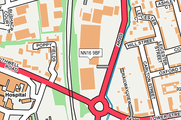 NN16 9BF map - OS OpenMap – Local (Ordnance Survey) NN16 9BF map - OS OpenMap – Local (Ordnance Survey)