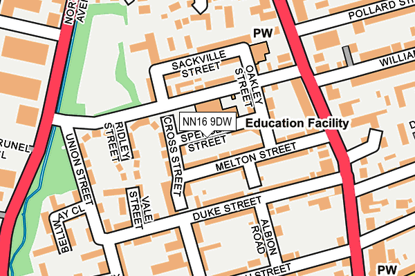 NN16 9DW map - OS OpenMap – Local (Ordnance Survey) NN16 9DW map - OS OpenMap – Local (Ordnance Survey)