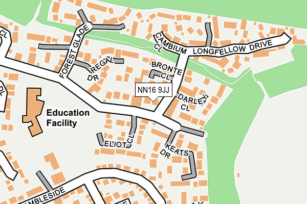 NN16 9JJ map - OS OpenMap – Local (Ordnance Survey) NN16 9JJ map - OS OpenMap – Local (Ordnance Survey)