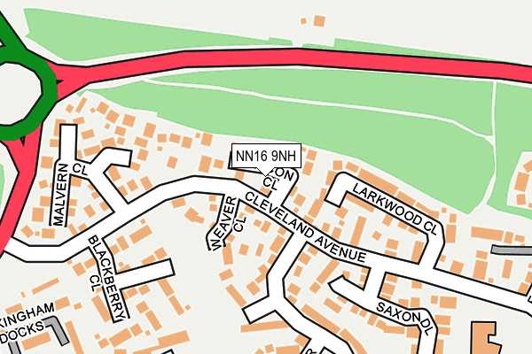 NN16 9NH map - OS OpenMap – Local (Ordnance Survey) NN16 9NH map - OS OpenMap – Local (Ordnance Survey)