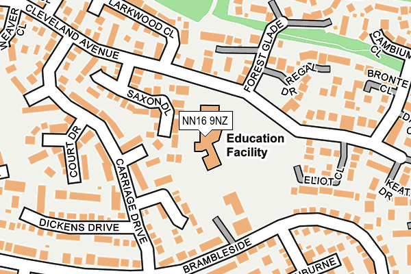 NN16 9NZ map - OS OpenMap – Local (Ordnance Survey) NN16 9NZ map - OS OpenMap – Local (Ordnance Survey)
