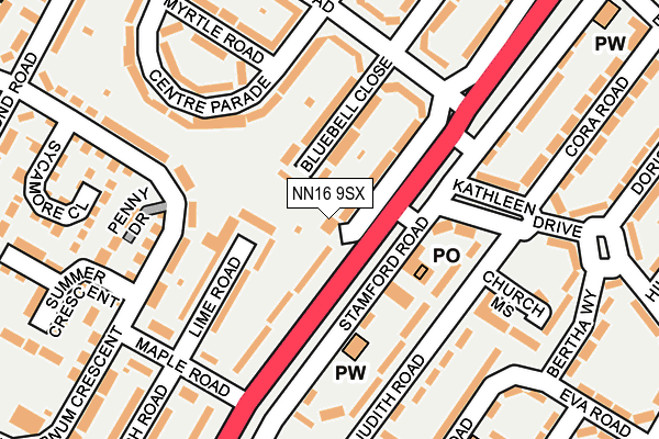 NN16 9SX maps, stats, and open data