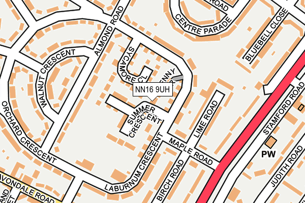 NN16 9UH map - OS OpenMap – Local (Ordnance Survey) NN16 9UH map - OS OpenMap – Local (Ordnance Survey)